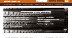 Desktop Screenshot of hasznaltgumik.com
