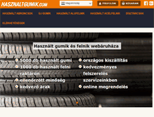 Tablet Screenshot of hasznaltgumik.com